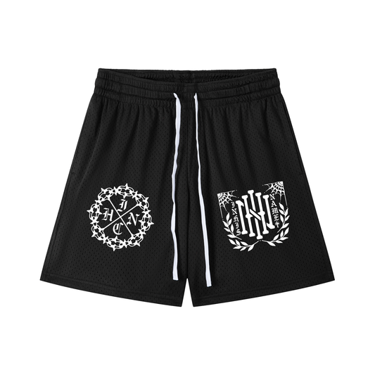Mesh Drawstring Shorts