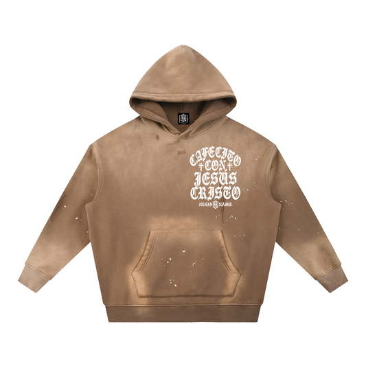 CAFECITO CON JESUS CRISTO Heavyweight Hoodie